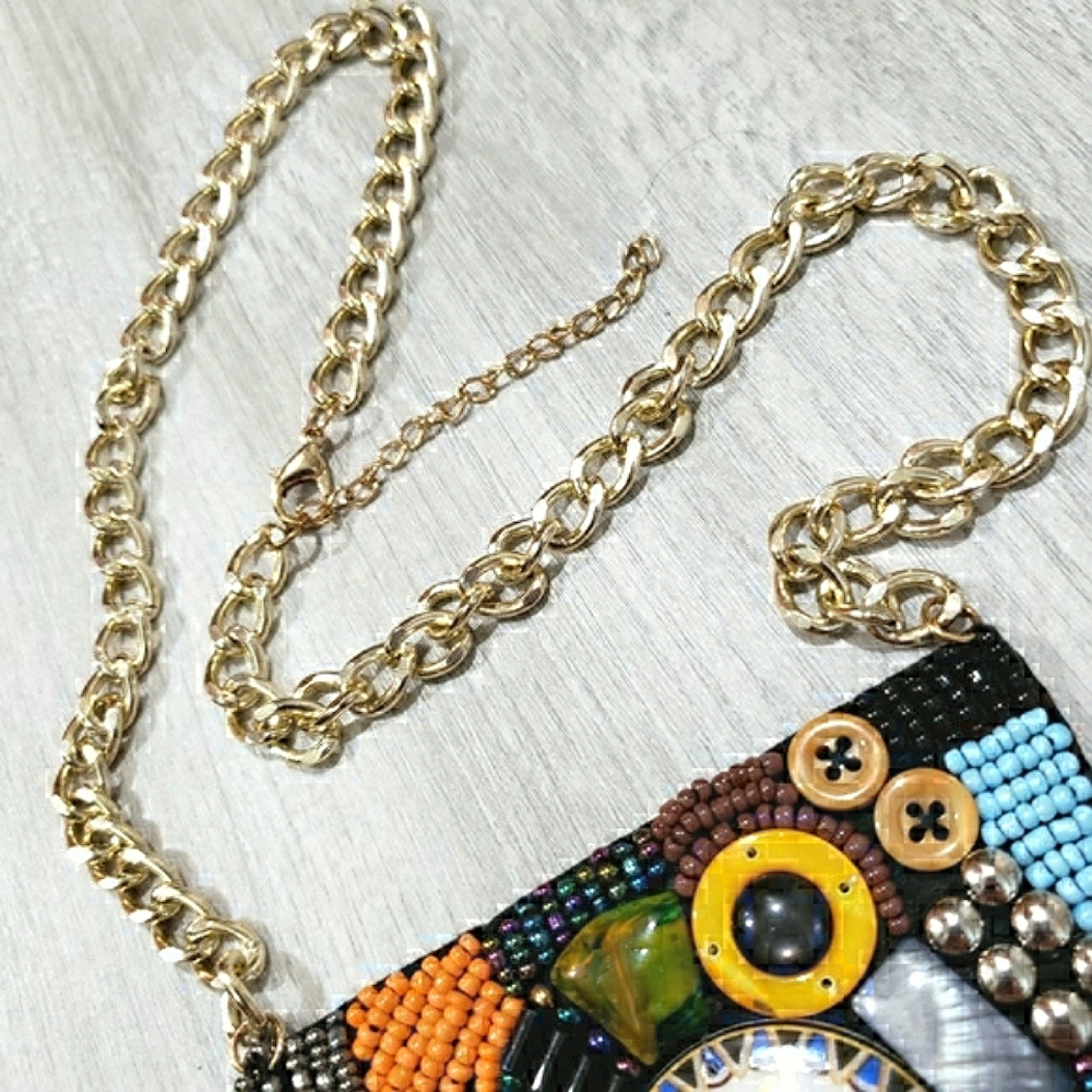 NEW Boho Native American Beaded Necklace - Picture 7 of 10